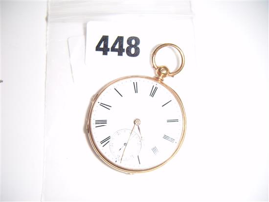 18ct gold pocket watch